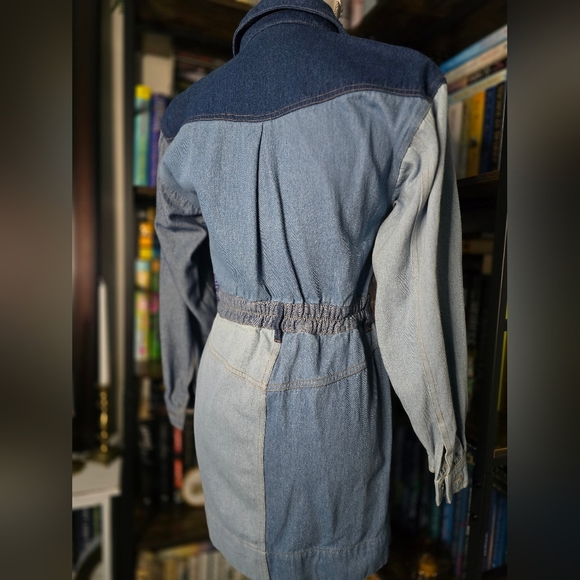 Steve Madden Ryleigh Long Sleeve Patchwork Dress - Picture 9 of 10